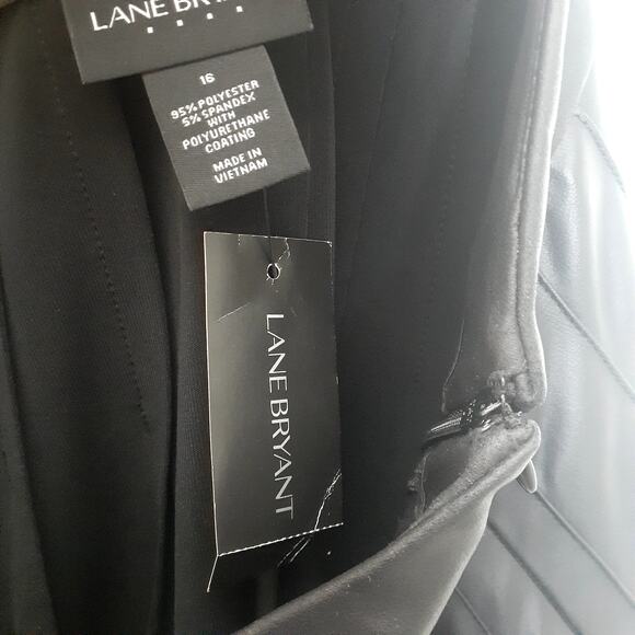 Lane Bryant Sleek Black Pleated Midi Skirt - Picture 6 of 8